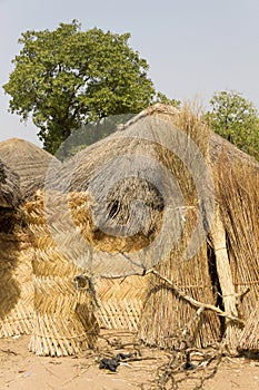 African village in ghana