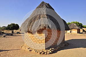 African village house in zambia