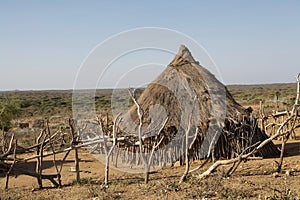 African village hut