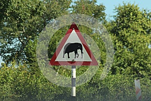 African Wildlife - Road sign - The Kruger National Park