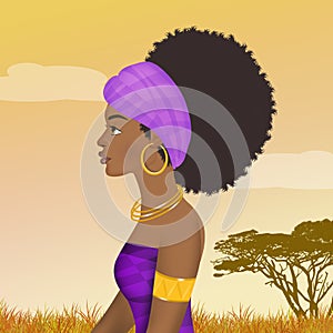 African woman portrait photo