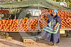 African street vendor photo