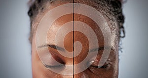 African Woman Transformed With Before