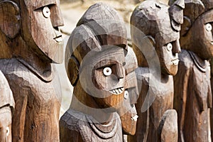 African wooden statues