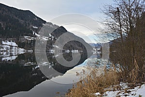 Afritzer See Lake in Carinthia, Austria