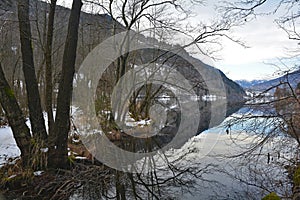 Afritzer See Lake in Carinthia, Austria