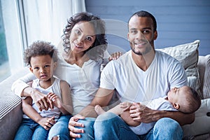 Afro American family
