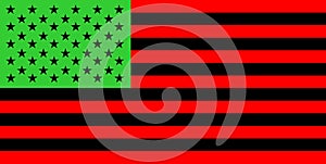 Afro-American people flag