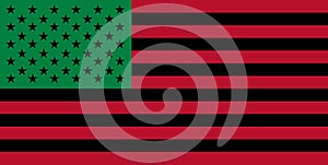 Afro-American people flag