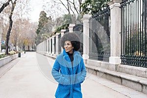 Afro Girl in the City
