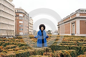 Afro Girl Having Fun