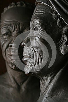 Afro Woman over husband