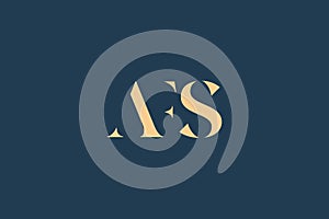 AFS abstract letter logo design
