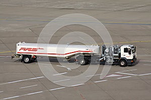 AFS Aviation Fuel Services tank truck