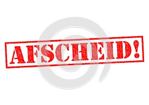 AFSCHEID!
