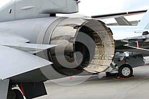 Afterburner of a fighter jet engine