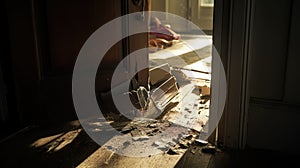 aftermath break in door