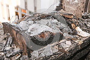 Aftermath of devastating fire