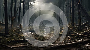 aftermath storm tree damage