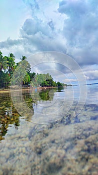 afternoon at Frans Kaisepo Biak beach photo