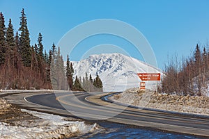 Afternoon landscape in Denali National Park and Preserve