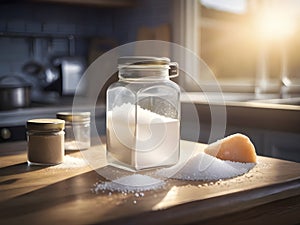 Afternoon Light Casting Warmth on Kitchen Salt