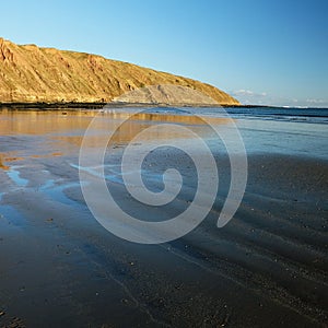 Afternoon light Filey Brigg East Yorkshire coast England