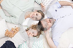 Afternoon nap next to his most beloved women