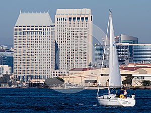 Afternoon sailing on San Diego Bay