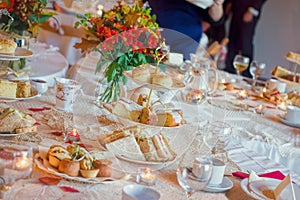 Afternoon Tea Service. Traditional English Luxury