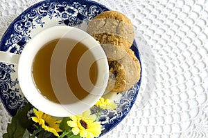 Afternoon tea set on top