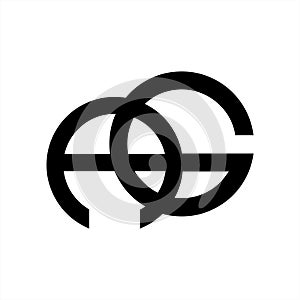 AG, GA, ACG initials geometric company logo photo