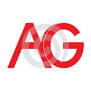 AG letter logo photo