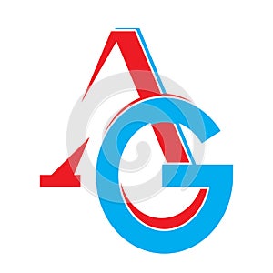 AG letter logo photo