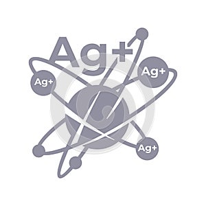 Ag pictogram - Silver ions action emblem