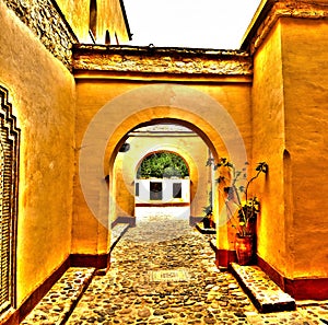 Agadir medina archway hdr