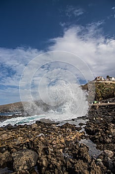 Agaete coast in gran canaria photo