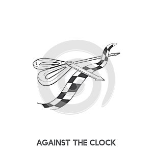 Against the clock idiom