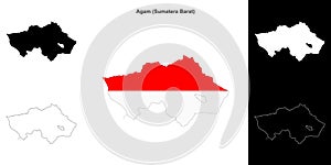 Agam outline map