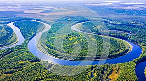 Agan River, tributary of Ob River