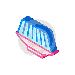 Agar-agar meal isometric icon vector symbol illustration