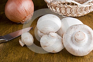 Agaricus - Mushrooms are used as an ingredient