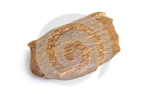 Agarwood, also called aloeswood oudh, isolated on white background photo