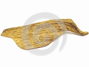 Agarwood isolated on white background Incense chip used by burning it or for Arab Oud oil