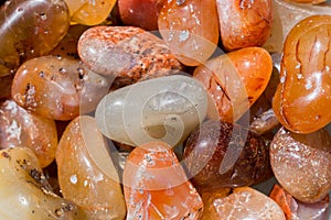 Agate gemstone as mineral rock specimen