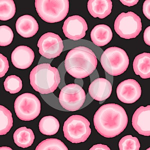 Vector Pink Stone seamless pattern on dark