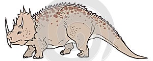 agathaumas dinosaur ancient vector illustration transparent background