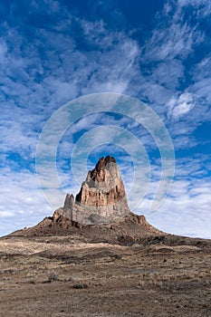 Agathla Peak western desert landscape in Monument Valley, USA