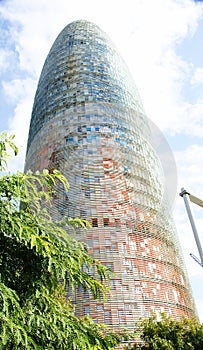 Agbar tower in Barcelona