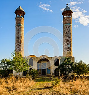 Agdam mosque in Nagorno Karabakh